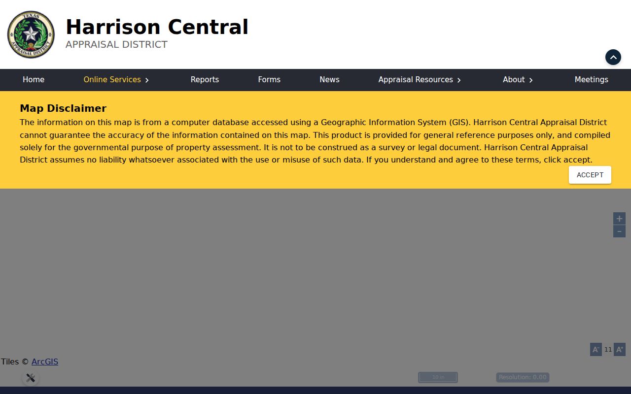 Marshall ZIP code directory HCAD GIS parcel map screen